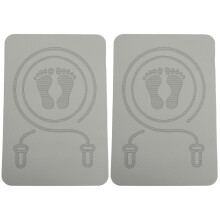 2Pièces De Fitness Tpe Gris Simple Silencieux Pour Maison
