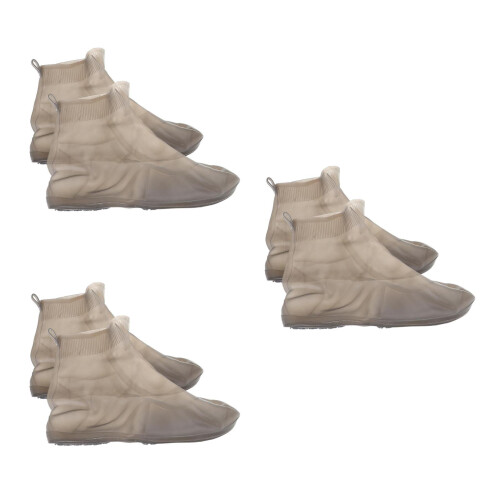 3Paires Couvre Bottes Silicone Élasticité Antiglisse