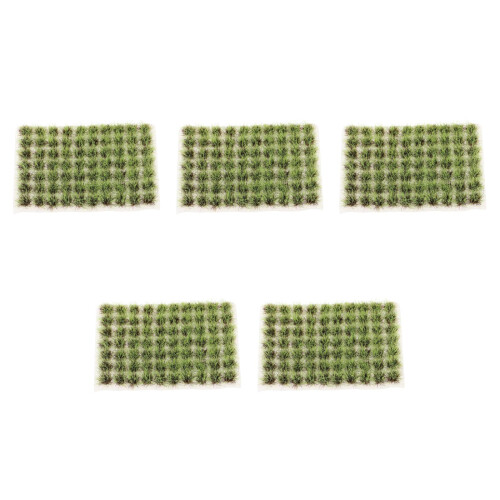 5Boxes Nylon Mini Grass Tufts for Model Railway and Garden Scenery