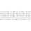 4Sets White Cartoon Alphabet Temporary Tattoos Party Sticker Set 1