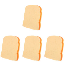 4Pcs Orange Durable Fidget Toy Set Stress Relief Fake Bread Toys