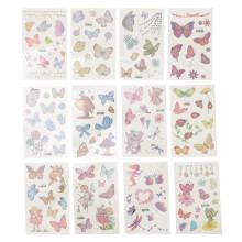 24Sheets Creative Colorful Temporary Butterfly Tattoos Stickers