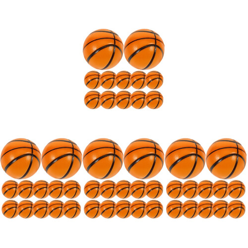 48Pcs Orange Creative PU Squeeze Fidget Stress Balls for Party