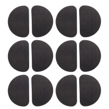 72Pairs Durable Non-Slip Shoe Sole Stickers Black Protective Pads