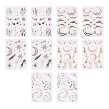 20Pcs Assorted Waterproof Facial Stickers Safe Face Art for Parties