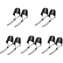5Pairs Elastic Buckle Heel Protectors for Shoes Black