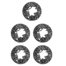 5Stk Silberne Kerzendeckel Aus , Hohler Deckel, Duftkerzen