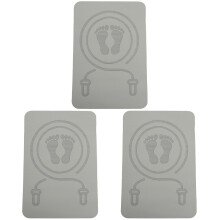 3St Tpe Yogamat Grijs Stil Multi Fitness Mat Voor Thuis Sporten
