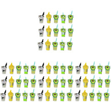60St Decoratieve Mini Drankjes Set Plastic Voor Poppenhuis Speelgoed