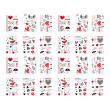 Kleurrijke Tijdelijke Valentijn Stickers Voor Decoratie