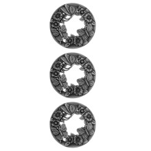 3Stk Kerzenhut Silber Hohldesign Aromatherapie Staubschutzdeckel