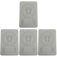 4Stk Geräuscharme Trainingsmatte Tpe Multifunktionale Gym Matte Grau