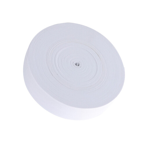 1Rouleau Bande Élastique Polyester Blanche Souple Accessoire Vêtement