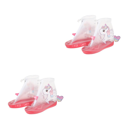 2Paires Cache Chaussures Non Silicone Durable Extérieur