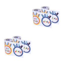 4Rouleaux Stickers Motivation Enfants Auto-Adhésifs Multicolores Décor