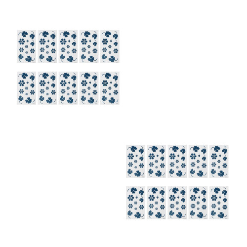 20Stickers Temporaires Étanches Trèfle