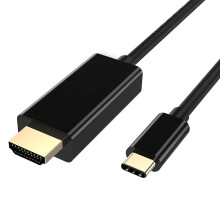 1Adaptateur Câble Usb3.1 Type-C Noir Pour Usage Hd