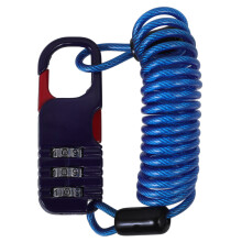 Cadenas Casque Câble Acier Zingué Bleu Multifonction Sûr