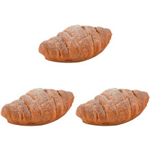 3Pièces Ornements Pain PU Café Simulation Décoratif Réaliste