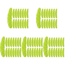 200Pièces Faux Haricots Verts Décoratifs Verts Légers Pour Vitrine