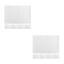 10Feuilles Stickers PVC Blancs Auto-Adhésifs Bouchons Vis Décoration