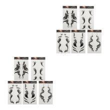 10Feuilles Stickers Bords Noir Semi-Permanents Et Polyvalents