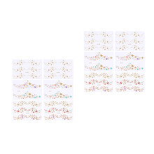 12Pièces Stickers Dorés Tattoo Pour