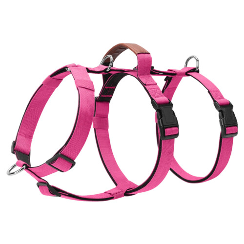 Dog Vest Adjustable Training Harness for Large-Rose Red XL