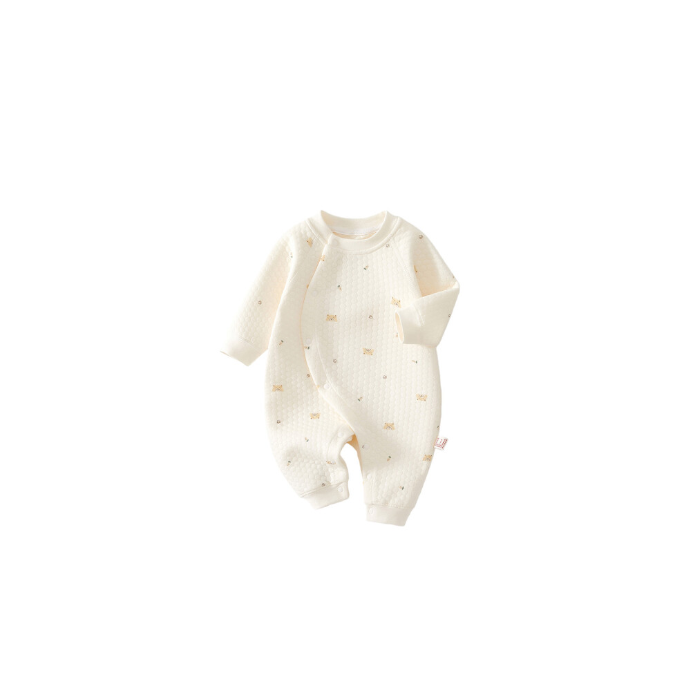 3 Layers Romper Baby Jumpsuit Outfits- Bear 0 To 3 Months Yellow