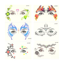 18St Oog Make-Up Stickers Tijdelijke Tatoeages Voor Cosplay En Feesten