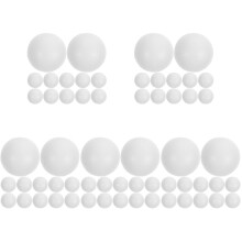 60Pièces Balles Squeeze Volleyball PU Blancs Cadeaux Anti-Stress