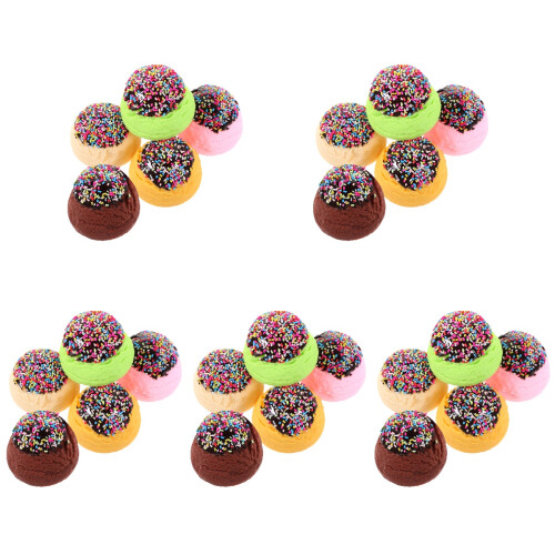 25Pièces Boules Décoratives Glace PVC Multicolores Pour Évènement