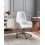 Beliani Office Chair CLARE Boucle White 2
