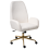 Beliani Office Chair CLARE Boucle White 4