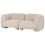 Beliani Modular Sofa 2 Seater MJALBI Beige Boucle 5