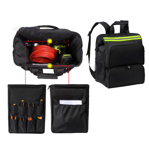 Electrician Tool Shoulder Bag Backpack Tool Bag-16 inches 2