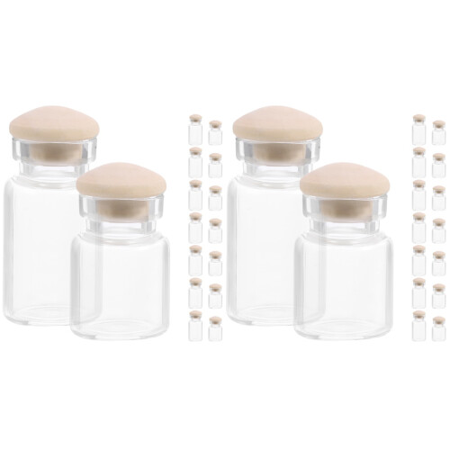 32Pièces Bocal Bonbons Miniature Transparent Pour Décor Maison