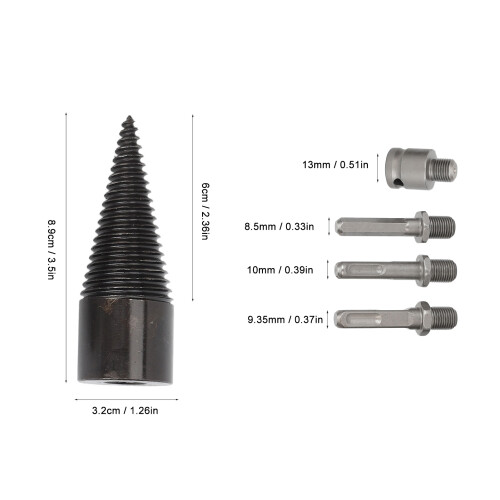 Steel Wood Splitter Bits 5 Pack 32mm