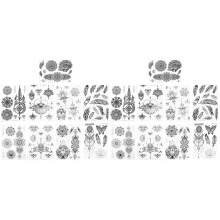 Vintage Mandala Wegwerp Stickers Voor Festival En Feest