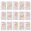 20Feuilles Autocollants Alphabet Brillants Multicolores Décor 1