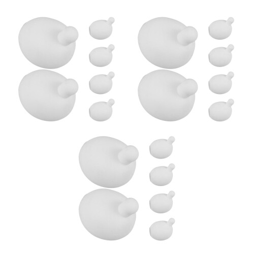 18Pièces Inserts De Balles Tpr Blanches Douces Pour Jouets Et Loisirs