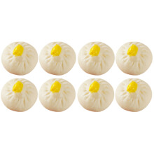 8Pièces Props Photo Buns Blancs Réalistes En PVC Durable