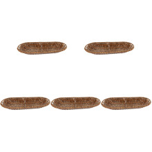 5Pièces Panier De Rangement En Rotin Pour Fruits Snacks