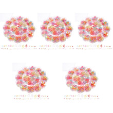 5Boîtes Perles Acryliques Colorées Étoile De Mer Fleurs DIY