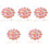 5Boîtes Perles Acryliques Colorées Étoile De Mer Fleurs DIY 1