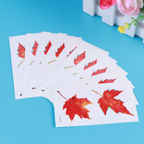 20St Waterdichte Leaf Tattoos Voor Arm En Rug 2
