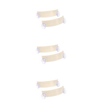 6Pcs Rubbish Bag Holder Plastic Beige Trash Rack for Home Use
