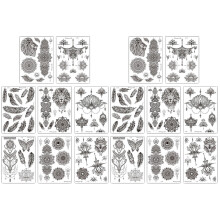 Kunstzinnige Vintage Tattoo Stickers En Verwijderbaar
