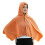 Breathable Sun Protective Poncho Swimming Bath Towel-Orange 1