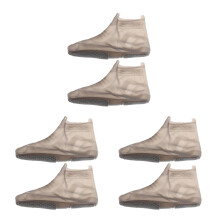 3Pairs Reusable Silicone Shoe Covers Waterproof Rain Protectors Grey